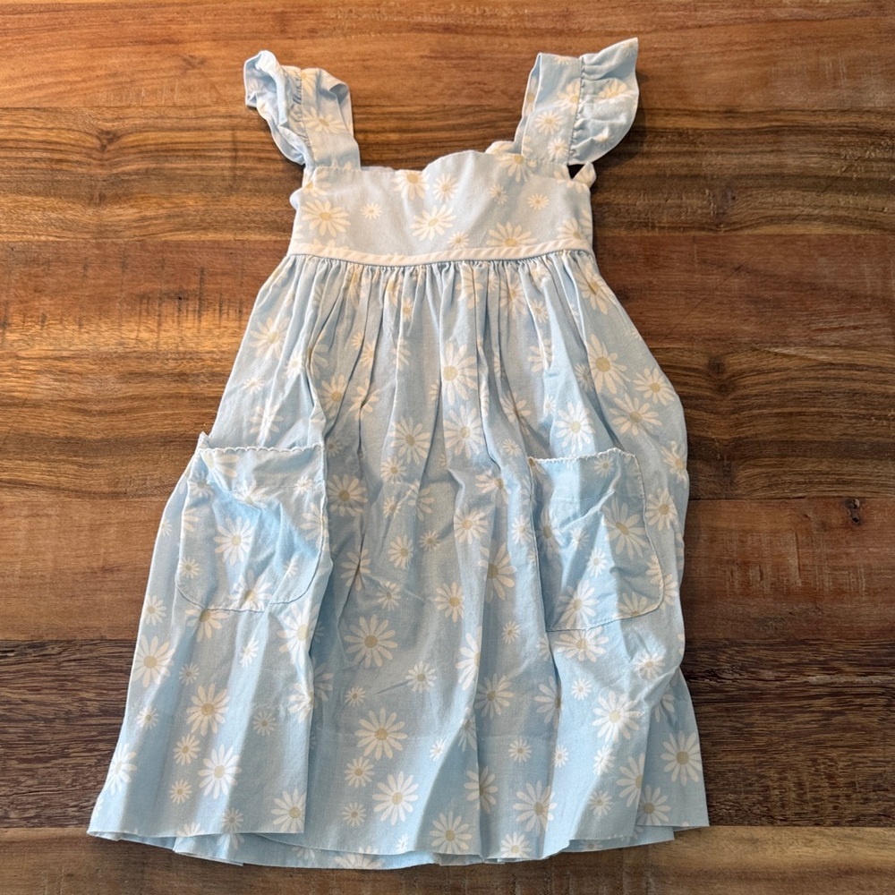 Blue Floral Kids Dress